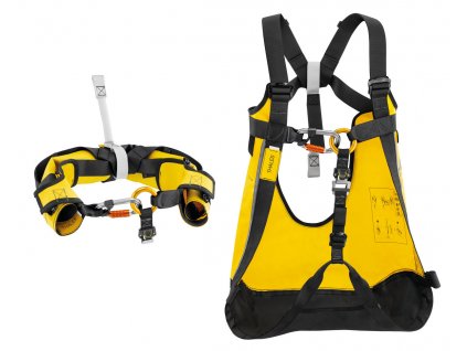 Petzl THALES chest belt and rescue triangle with shoulder straps