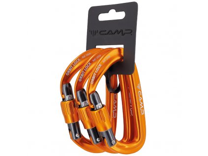 Carabiner CAMP Orbit Lock 3 Pack orange