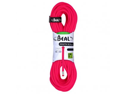 Dynamické lano BEAL Zenith 9,5 mm 50 m solid pink