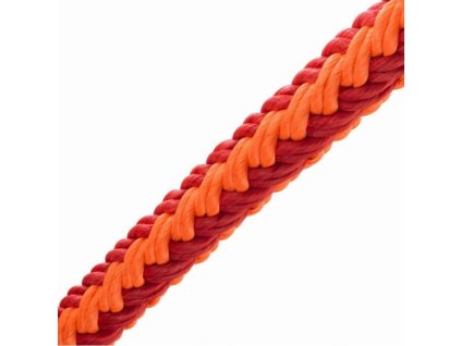 Duté PES lano Teufelberger tREX 11,1mm orange/red metráž
