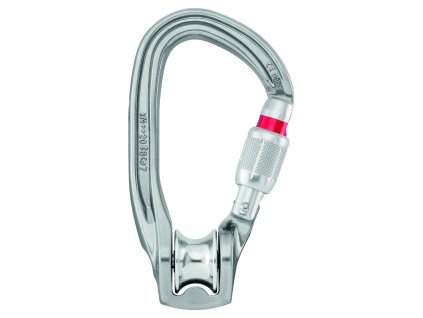 Petzl ROLLCLIP Z SCREW LOCK pulley with carabiner with screw lock safety