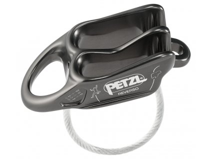 Petzl REVERSO safety brake gray