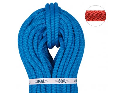 Static rope BEAL Industrie 10.5mm red/blue 200m blue