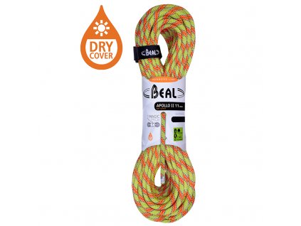 Dynamické lano BEAL Apollo 11 mm Dry Cover 11mm 200m anis dry cover