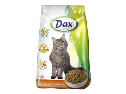 Kompletné granulované krmivo pre mačky DAX CAT hydina + zelenina