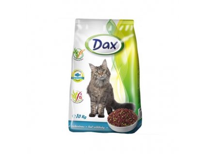 Kompletné granulované krmivo pre mačky DAX CAT ryba + zelenina-10kg