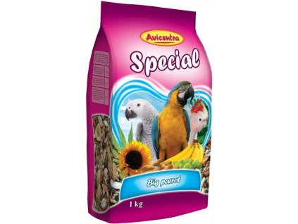 AVICENTRA Kompletné krmivo pre veľké papagáje SPECIAL 1kg