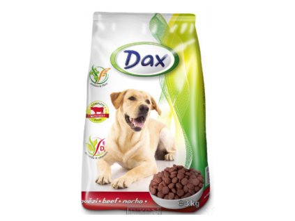 Kompletné granulované krmivo pre psy DAX s hovädzím mäsom