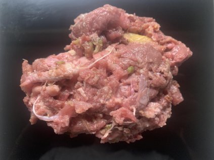 Vepř s kuřetem a brokolicí (Bravčové mäso s kuracím mäsom a brokolicou) 1kg