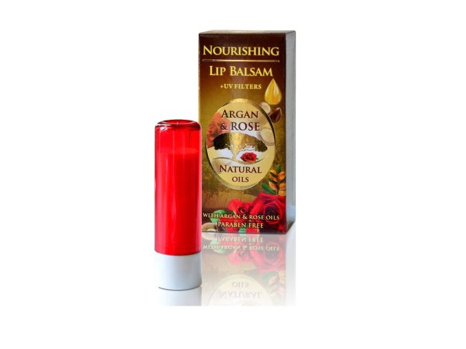 Argan & Růže Balzám na rty s přírodními oleji