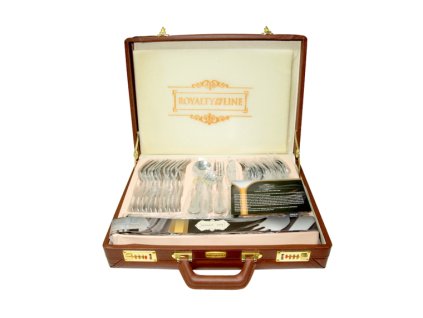 Příbory pro 12 osob ROYALTY LINE RL-72S2, 72 ks - Stříbrné