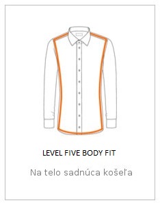 Zoštíhlený strih košele OLYMP body fit