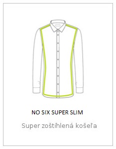 Super zoštíhlený strih košele OLYMP, super slim