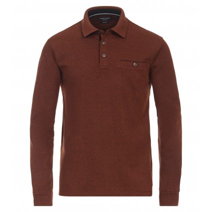 Pánska tehlovočervená polokošeľa CASA MODA (Veľkosť L)