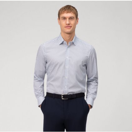 Pánska vzorovaná košeľa OLYMP body fit (Veľkosť 39 (M))