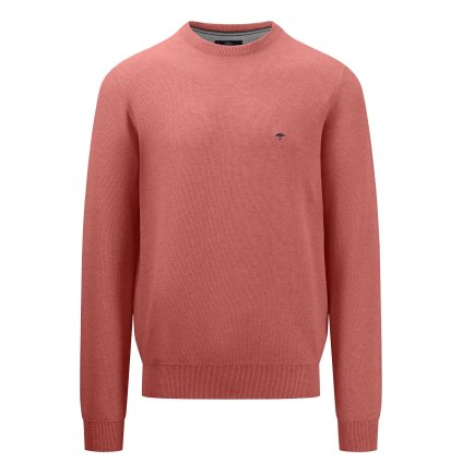 Pánsky bavlnený pulóver orient-červený FYNCH-HATTON (Veľkosť L)