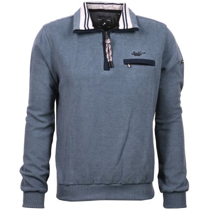 Pánsky modrý troyer pulóver MONTE CARLO (Veľkosť 4XL)