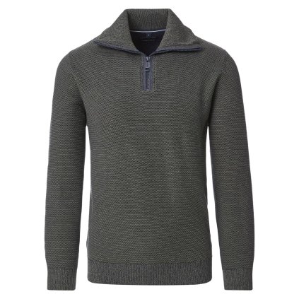 Pánsky tmavozelený troyer pulóver CASA MODA (Veľkosť L)