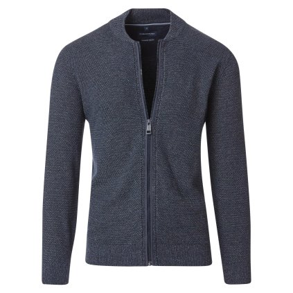 Pánsky modrý bavlnený kardigán CASA MODA (Veľkosť L)