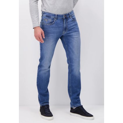 Pánske elastické svetlomodré džínsy FYNCH-HATTON modern fit (Veľkosť 32/30)