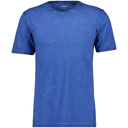 Pánske modré bavlnené washed-out tričko RAGMAN (Veľkosť 3XL)