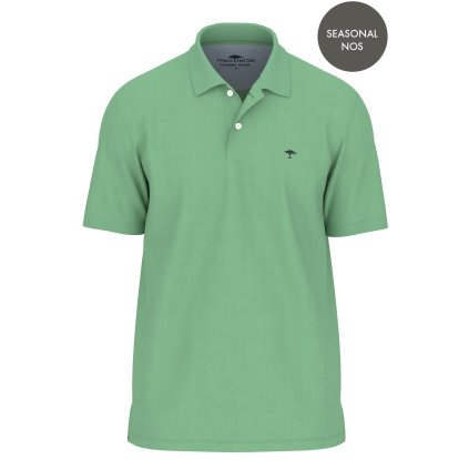 Pánska zelená premium cotton polokošeľa FYNCH-HATTON (Veľkosť L)