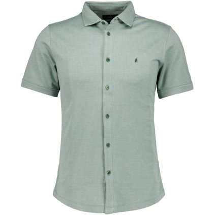 Pánska zelená úpletová košeľa RAGMAN modern fit (Veľkosť 3XL)