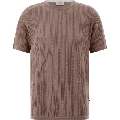Pánske ružovohnedé jersey retro tričko CLUB OF GENTS (Veľkosť L)