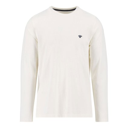 Pánske off-white tričko premium cotton FYNCH-HATTON (Veľkosť L)