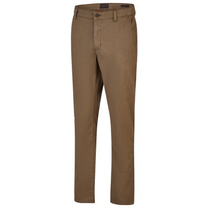 Pánske hnedé nohavice casmere touch HATTRIC modern fit (Veľkosť 31/32)