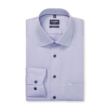 Pánska fialková košeľa so štruktúrou OLYMP modern fit (Veľkosť 41 (L))