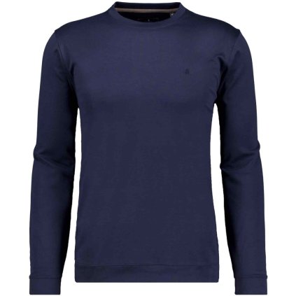 Pánske tmavomodré soft-knit tričko RAGMAN (Veľkosť L)