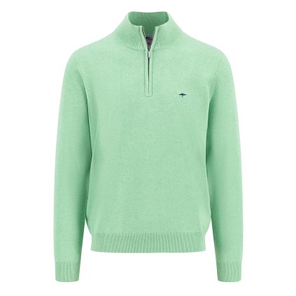 Pánsky zelený troyer pulóver FYNCH-HATTON (Veľkosť L)