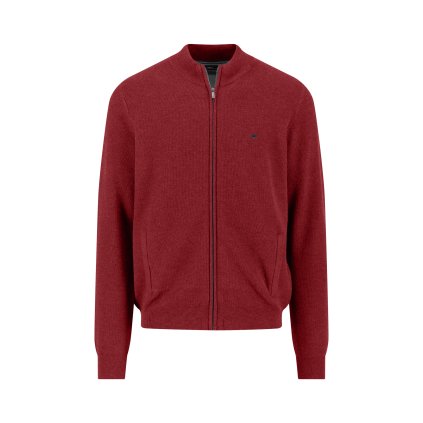 Pánsky bavlnený bordový kardigán FYNCH-HATTON (Veľkosť L)