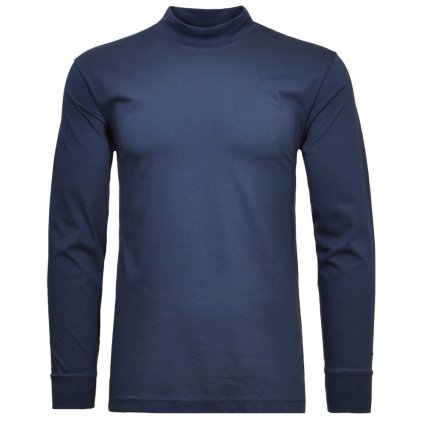 Pánsky modrý polorolák so stojačikom RAGMAN (Veľkosť 3XL)