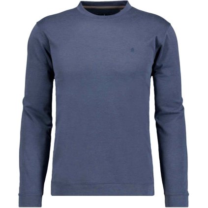 Pánske modré soft-knit Velvet touch tričko RAGMAN (Veľkosť L)