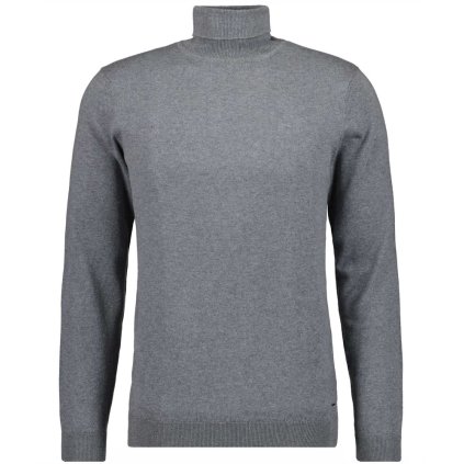 Pánsky sivý bavlnený rolák s kašmírom RAGMAN (Veľkosť L)