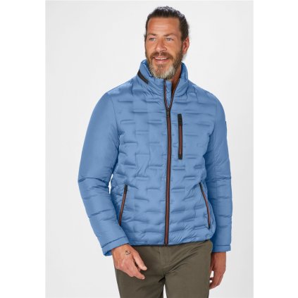 Pánska svetlomodrá prešívaná bunda S4 (Veľkosť M)