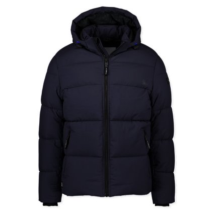 Pánska tmavomodrá zimná prešívaná bunda TRIBECA by S4 (Veľkosť L)