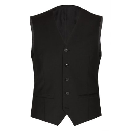 Club of Gents Carlton – čierna obleková pánska vesta (Veľkosť 50)