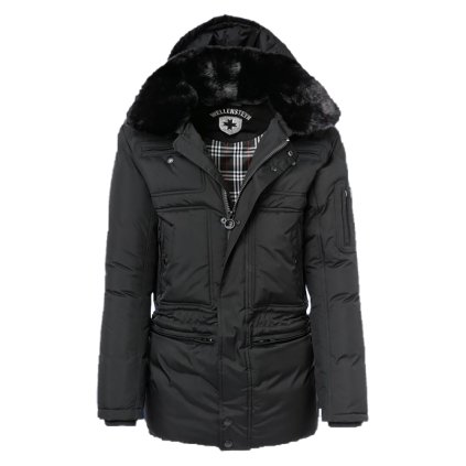 WELLENSTEYN Snowstorm 04 pánska čierna funkčná zimná bunda (Veľkosť L)