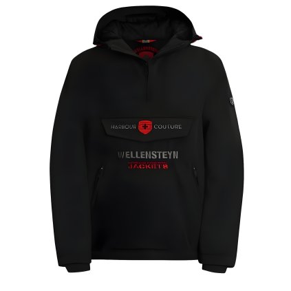 WELLENSTEYN - pánska čierna prechodná funkčná bunda Nordcap Pullover Men (Veľkosť M)