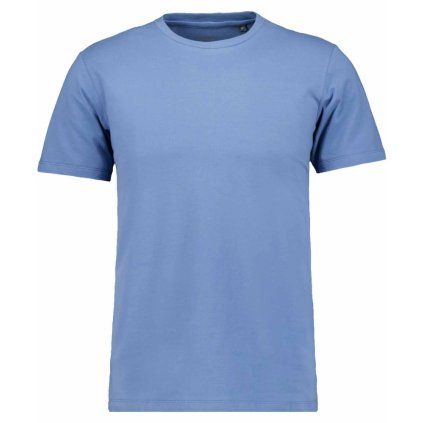Pánske modré jersey elastické tričkoRAGMAN (Veľkosť L)