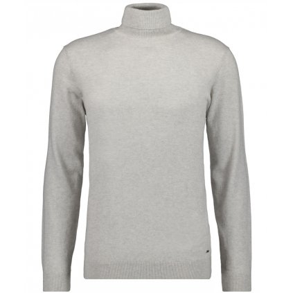 Pánsky bledosivý bavlnený rolák s kašmírom RAGMAN (Veľkosť L)