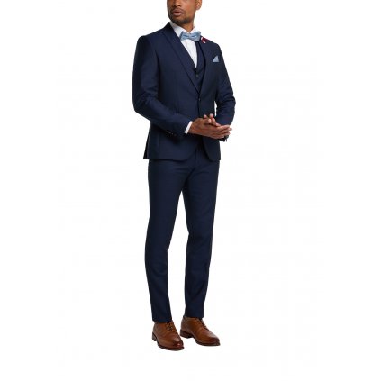 Pánske oblekové vlnené sako CLUB OF GENTS slim fit (Veľkosť 102)