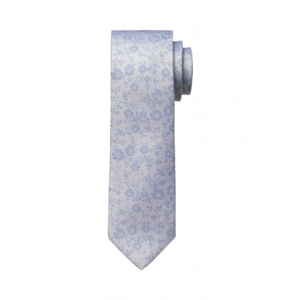 Pánska modrá hodvábna kravata OLYMP slim
