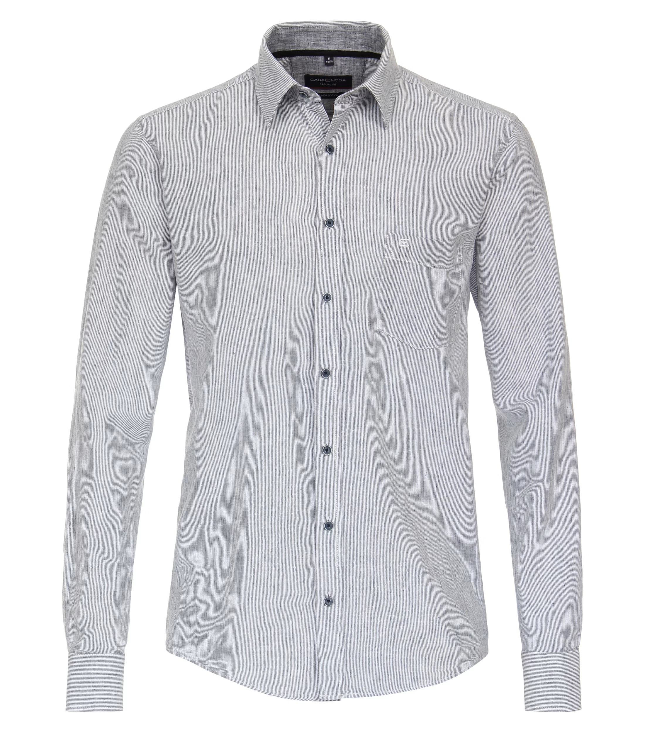 Pánska ľanová košeľa s bavlnou CASA MODA casual fit Veľkosť: XL