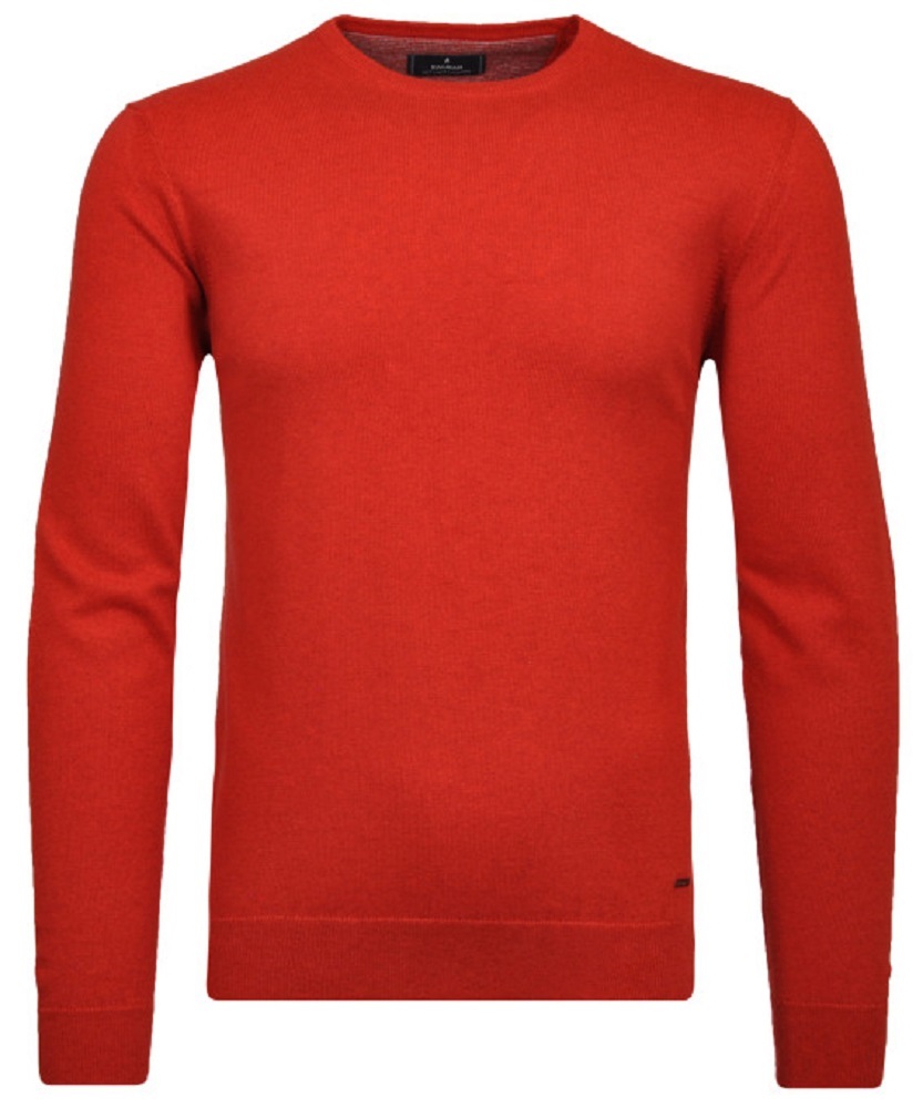 Pánsky červený pulóver s kašmírom RAGMAN Veľkosť: 3XL