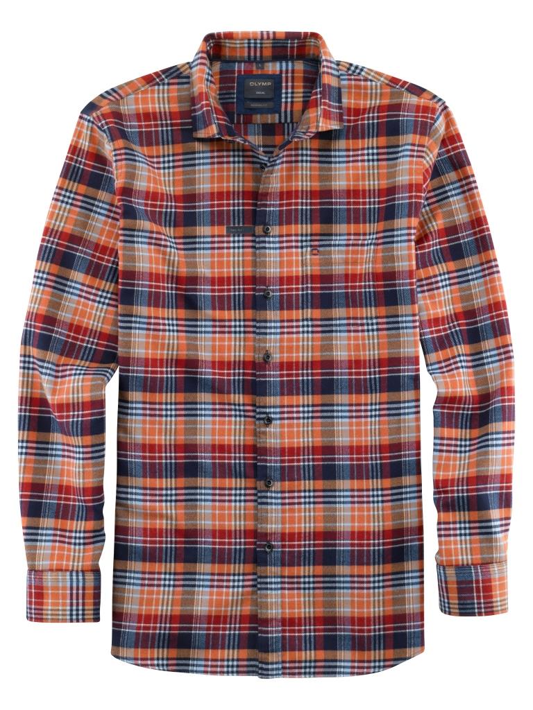 Pánska farebná casual košeľa OLYMP modern fit Veľkosť: XXL