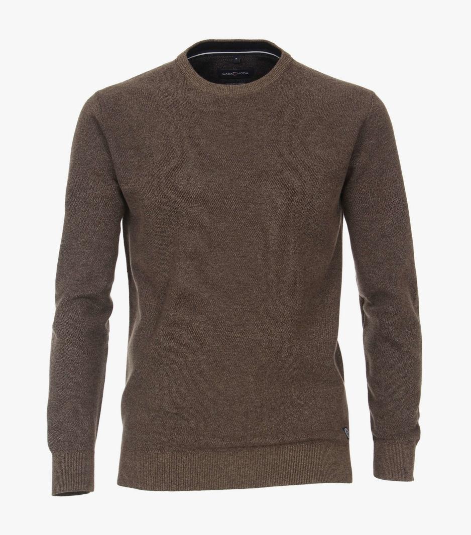 Pánsky béžovohnedý pulóver CASA MODA Veľkosť: XXL